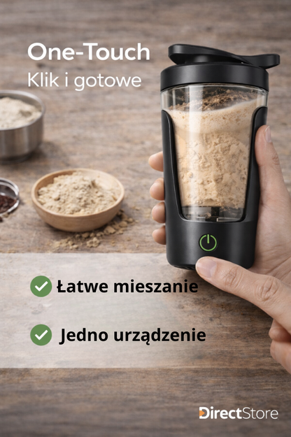 Elektryczny Shaker 450 ml – gładkie białko i kawa bez grudek w kilka sekund